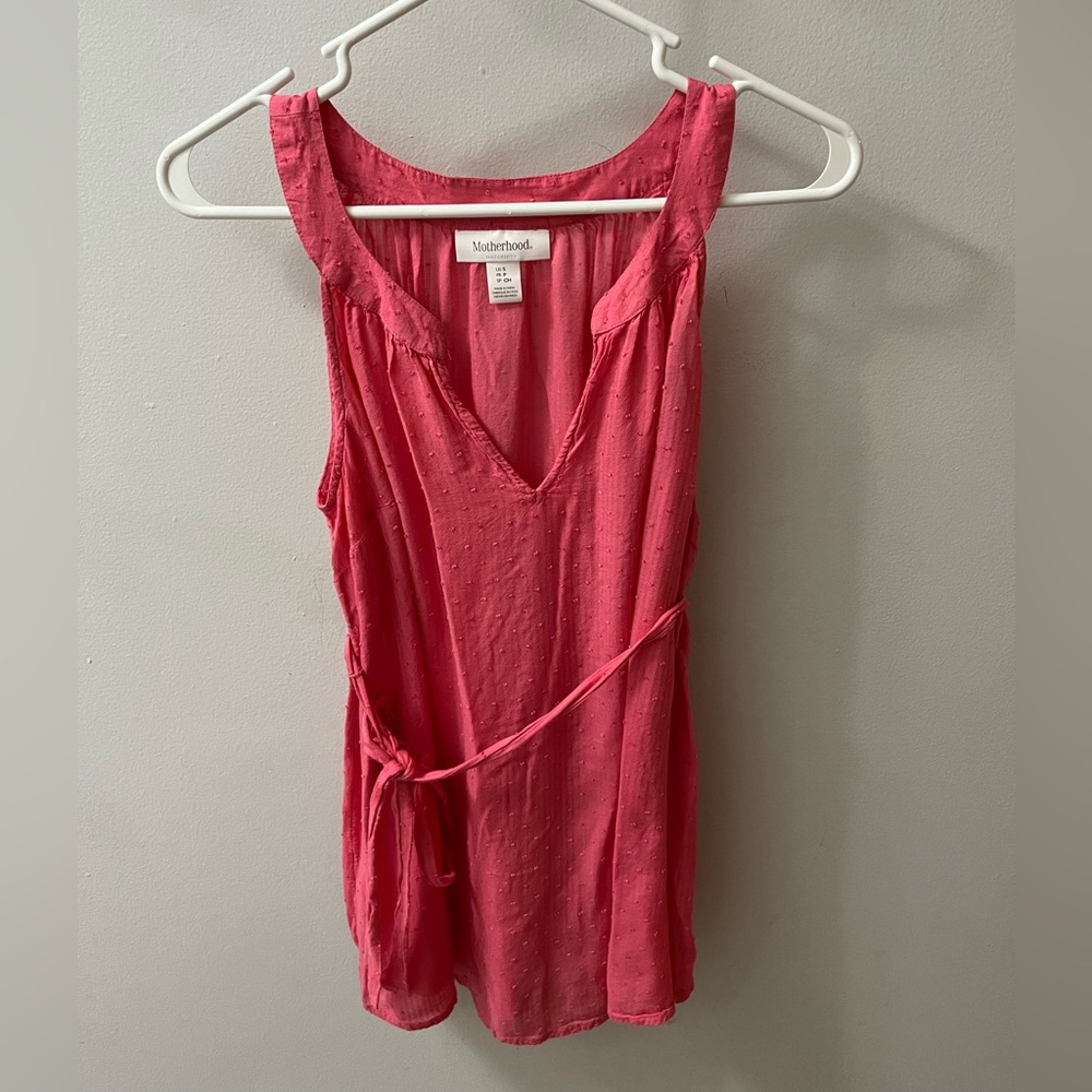 Motherhood Maternity Coral Tank Top Blouse